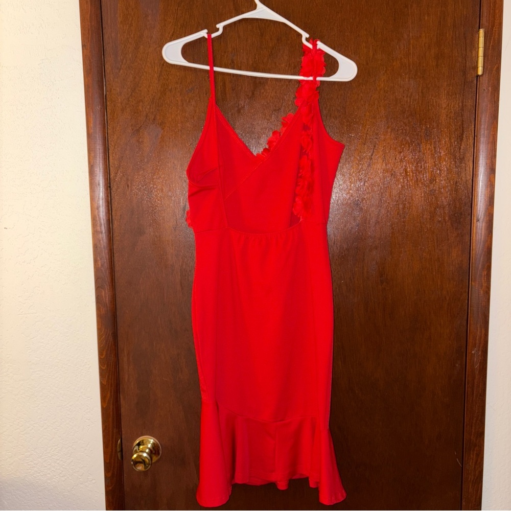 Red Mini Dress - Picture 6 of 7